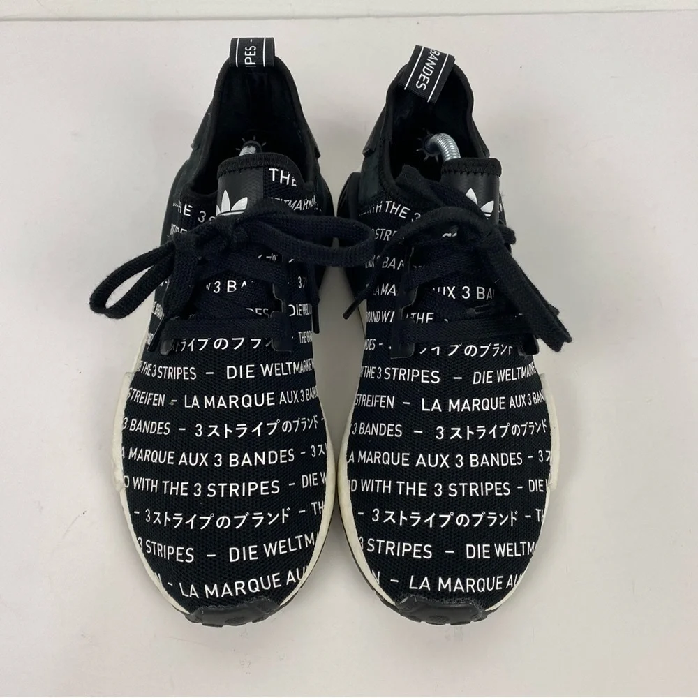 Adidas Ultraboost Black & White Language NMD R1 